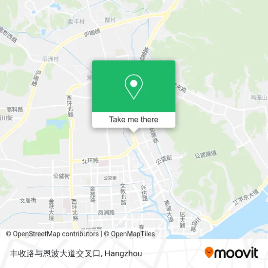 丰收路与恩波大道交叉口 map