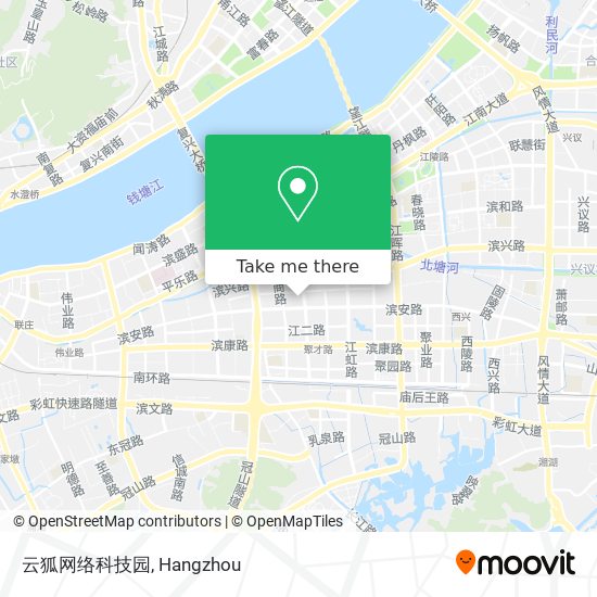 云狐网络科技园 map