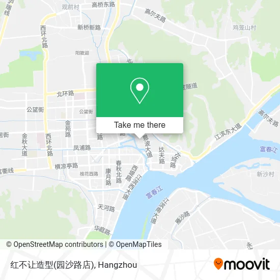 红不让造型(园沙路店) map