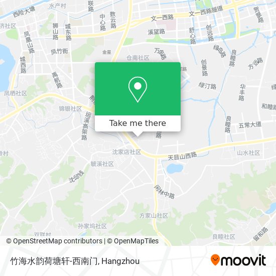 竹海水韵荷塘轩-西南门 map