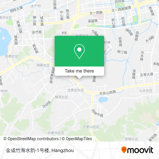 金成竹海水韵-1号楼 map