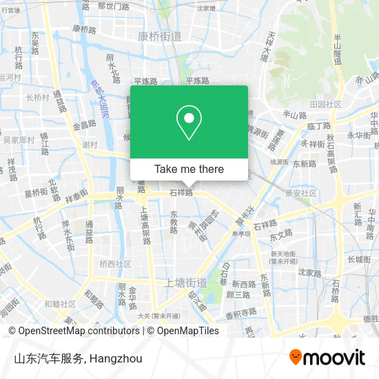 山东汽车服务 map