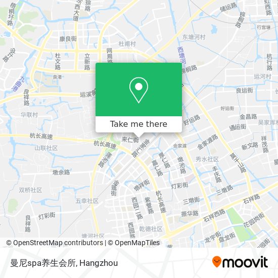 曼尼spa养生会所 map