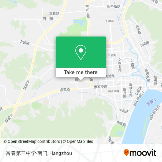 富春第三中学-南门 map