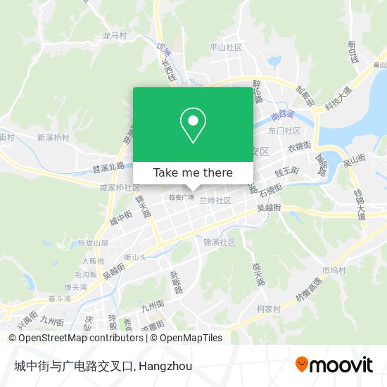 城中街与广电路交叉口 map
