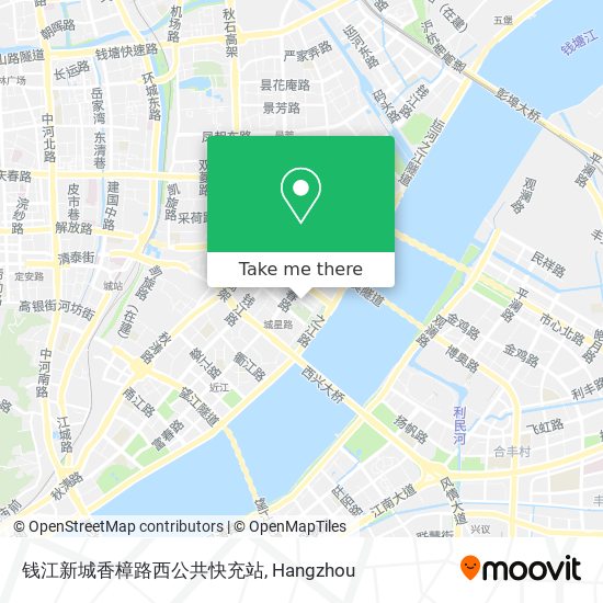 钱江新城香樟路西公共快充站 map