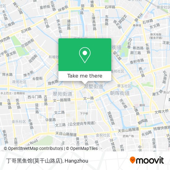 丁哥黑鱼馆(莫干山路店) map