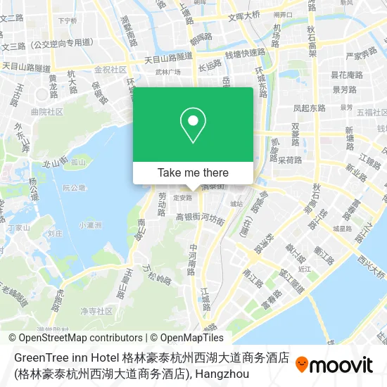 GreenTree inn Hotel 格林豪泰杭州西湖大道商务酒店 map