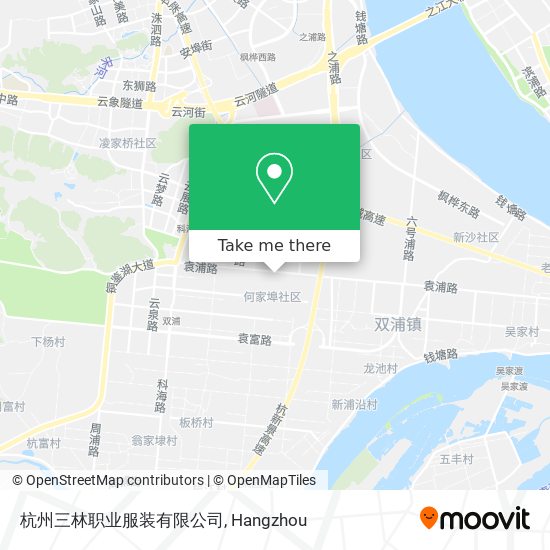 杭州三林职业服装有限公司 map