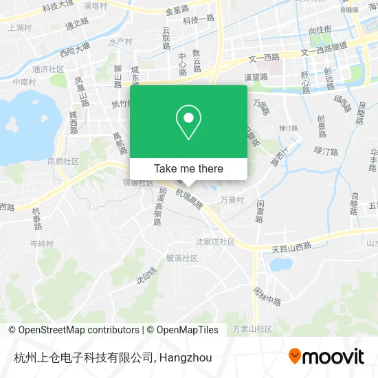 杭州上仓电子科技有限公司 map