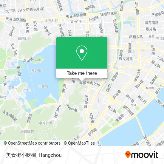 美食街小吃街 map