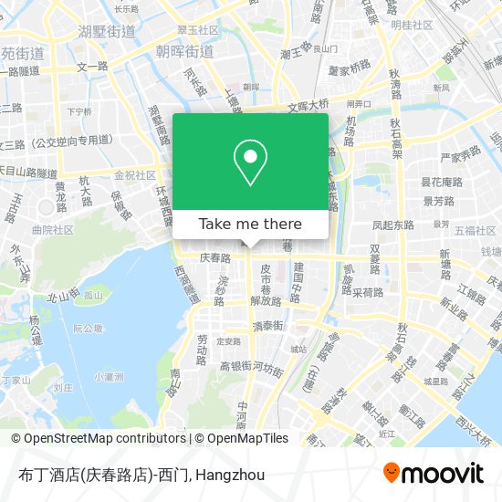 布丁酒店(庆春路店)-西门 map