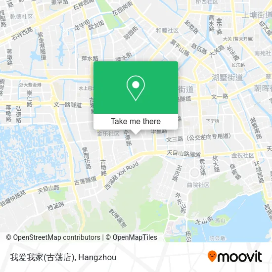 我爱我家(古荡店) map