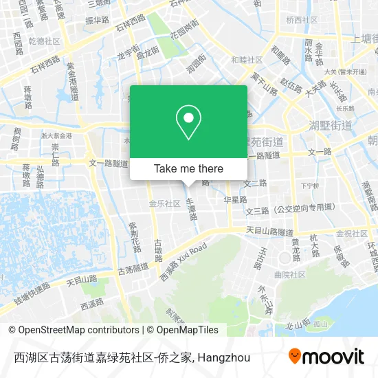 西湖区古荡街道嘉绿苑社区-侨之家 map