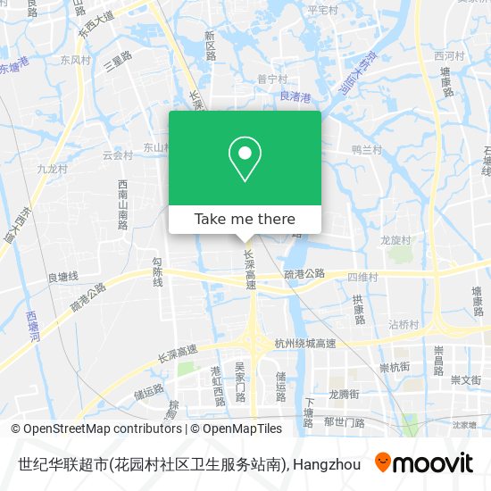 世纪华联超市(花园村社区卫生服务站南) map