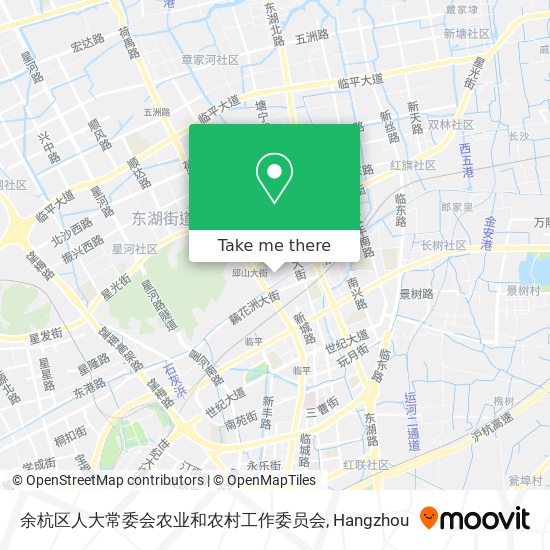 余杭区人大常委会农业和农村工作委员会 map