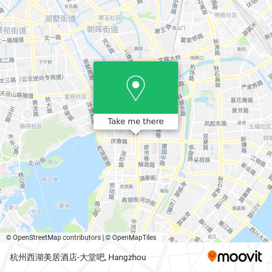 杭州西湖美居酒店-大堂吧 map