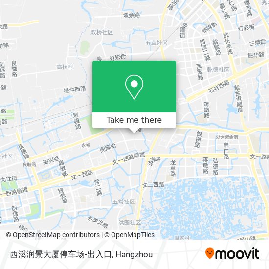 西溪润景大厦停车场-出入口 map
