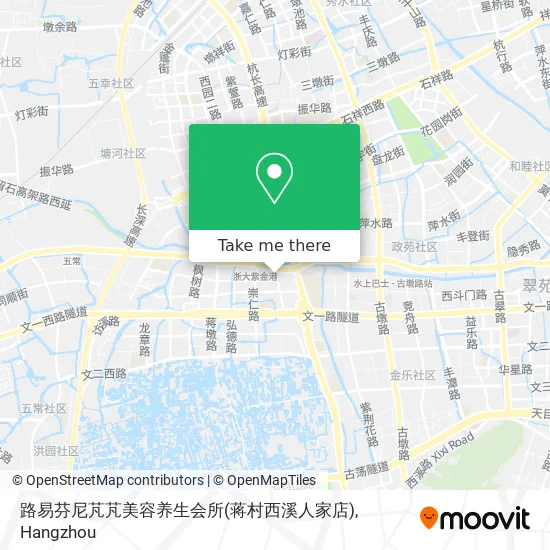 路易芬尼芃芃美容养生会所(蒋村西溪人家店) map