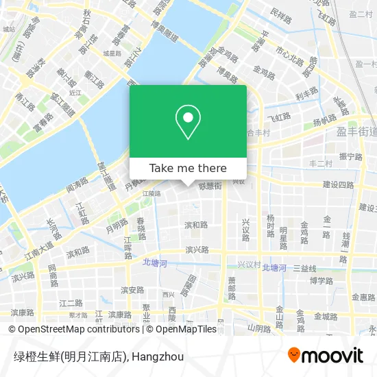 绿橙生鲜(明月江南店) map