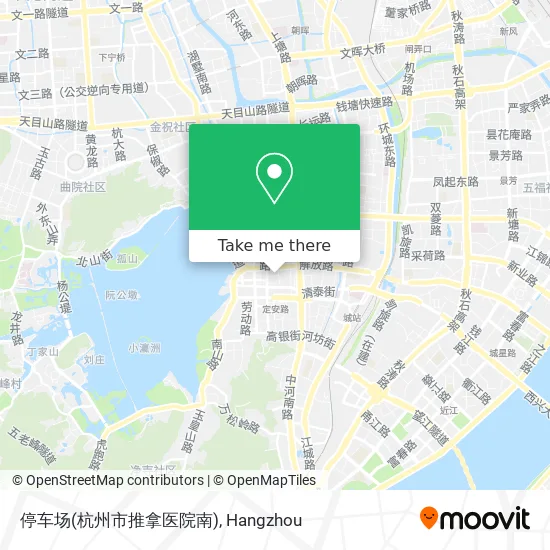 停车场(杭州市推拿医院南) map