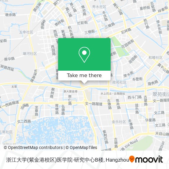 浙江大学(紫金港校区)医学院-研究中心B楼 map