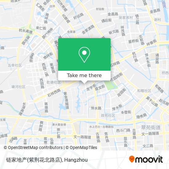 链家地产(紫荆花北路店) map