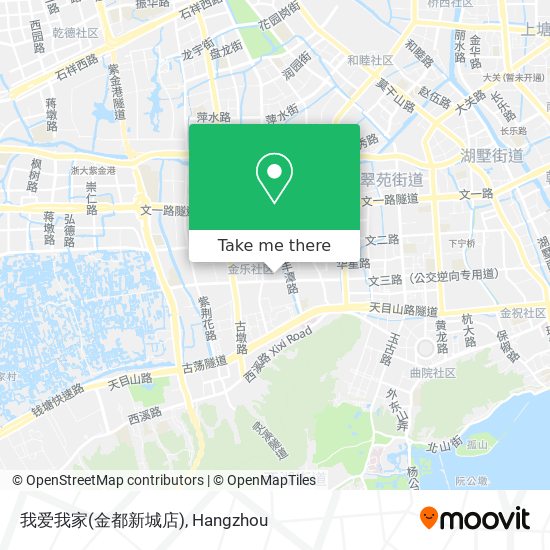 我爱我家(金都新城店) map