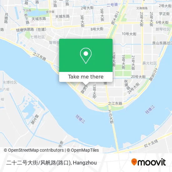 二十二号大街/风帆路(路口) map