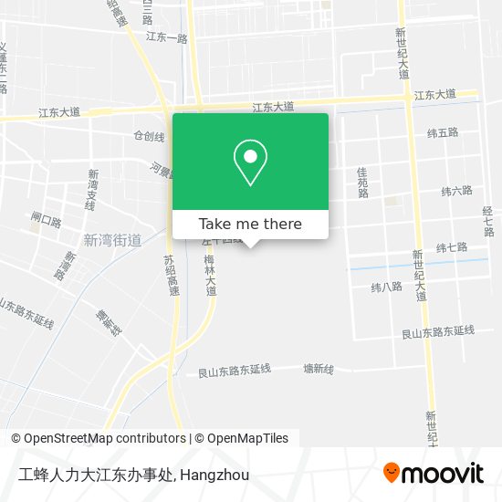 工蜂人力大江东办事处 map