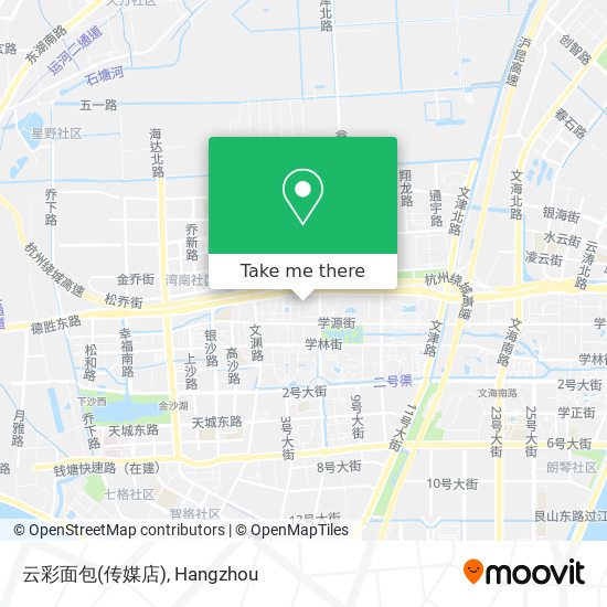 云彩面包(传媒店) map