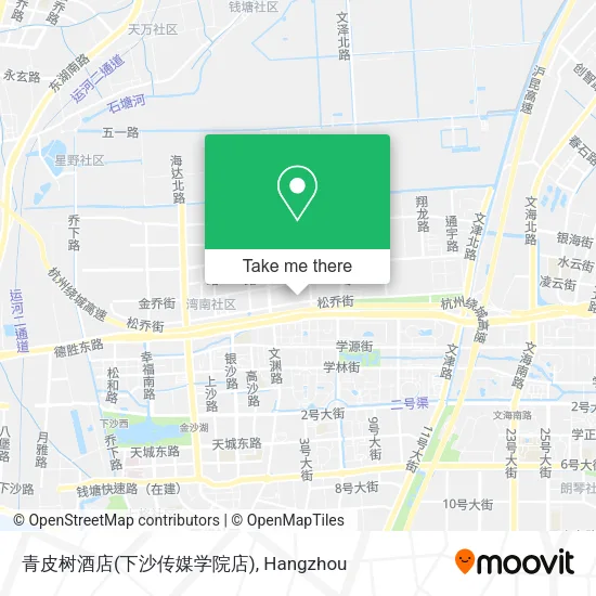 青皮树酒店(下沙传媒学院店) map