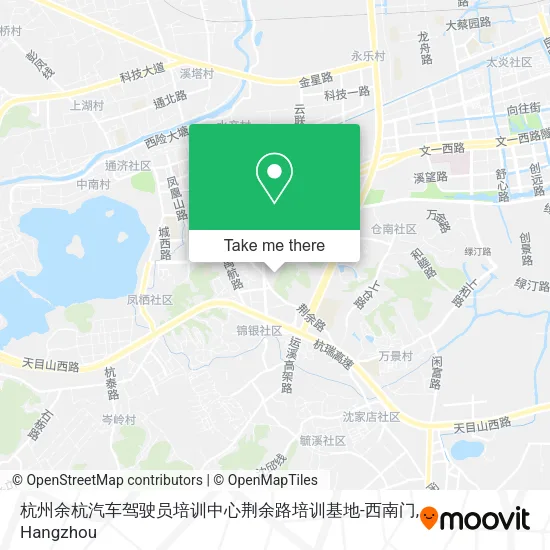 杭州余杭汽车驾驶员培训中心荆余路培训基地-西南门 map
