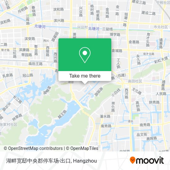 湖畔宽邸中央郡停车场-出口 map