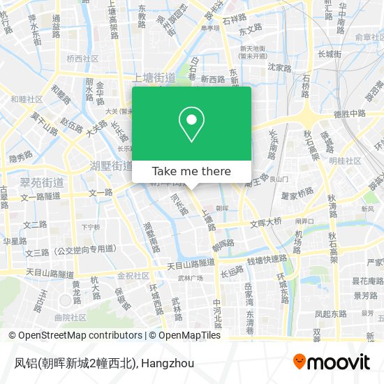 凤铝(朝晖新城2幢西北) map