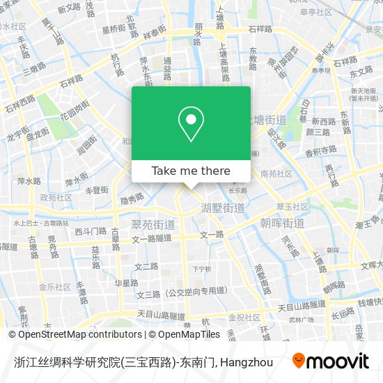 浙江丝绸科学研究院(三宝西路)-东南门 map