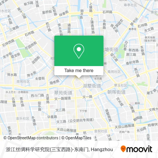 浙江丝绸科学研究院(三宝西路)-东南门 map