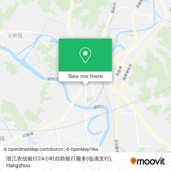 浙江农信银行24小时自助银行服务(临浦支行) map