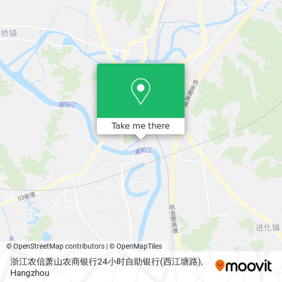 浙江农信萧山农商银行24小时自助银行(西江塘路) map