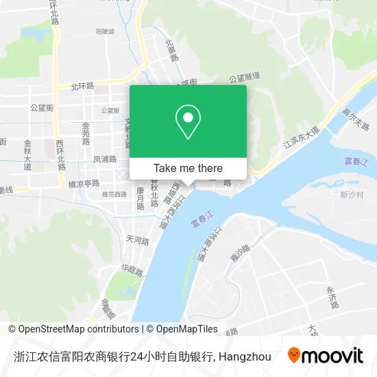浙江农信富阳农商银行24小时自助银行 map