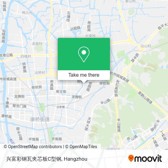 兴富彩钢瓦夹芯板C型钢 map
