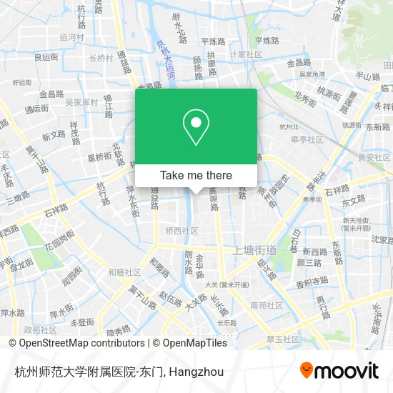 杭州师范大学附属医院-东门 map