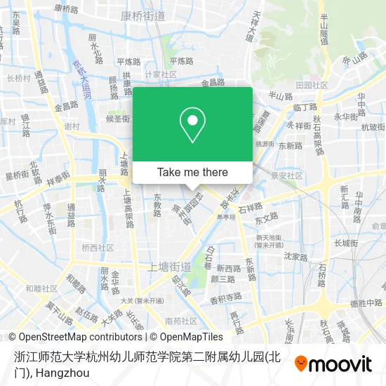 浙江师范大学杭州幼儿师范学院第二附属幼儿园(北门) map