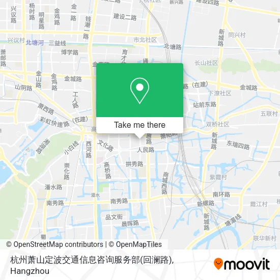 杭州萧山定波交通信息咨询服务部(回澜路) map