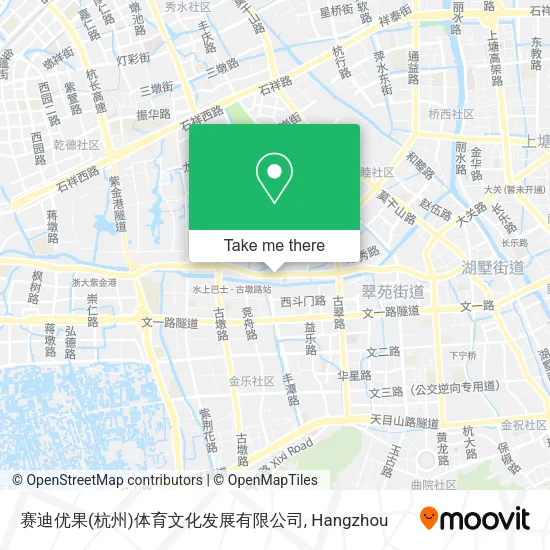 赛迪优果(杭州)体育文化发展有限公司 map