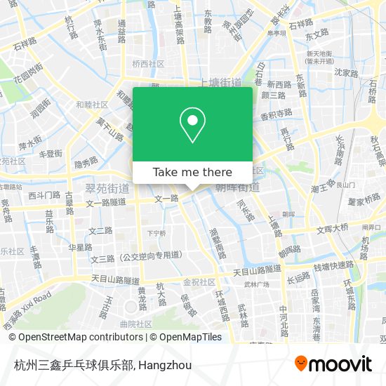 杭州三鑫乒乓球俱乐部 map