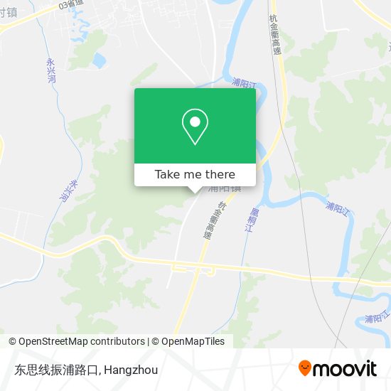 东思线振浦路口 map