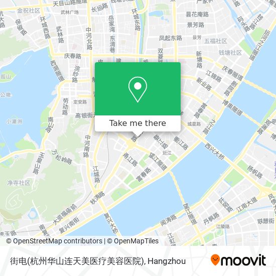 街电(杭州华山连天美医疗美容医院) map