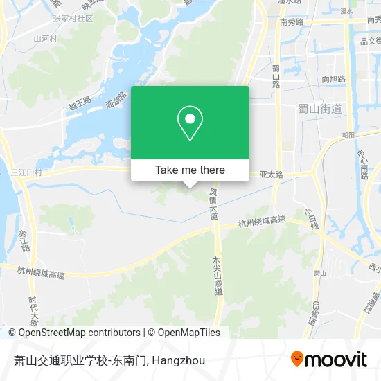 萧山交通职业学校-东南门 map