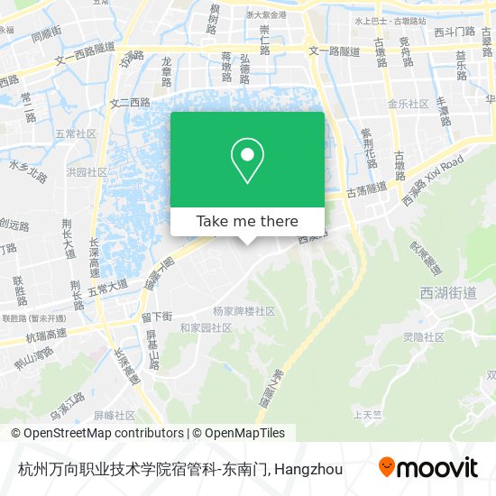杭州万向职业技术学院宿管科-东南门 map